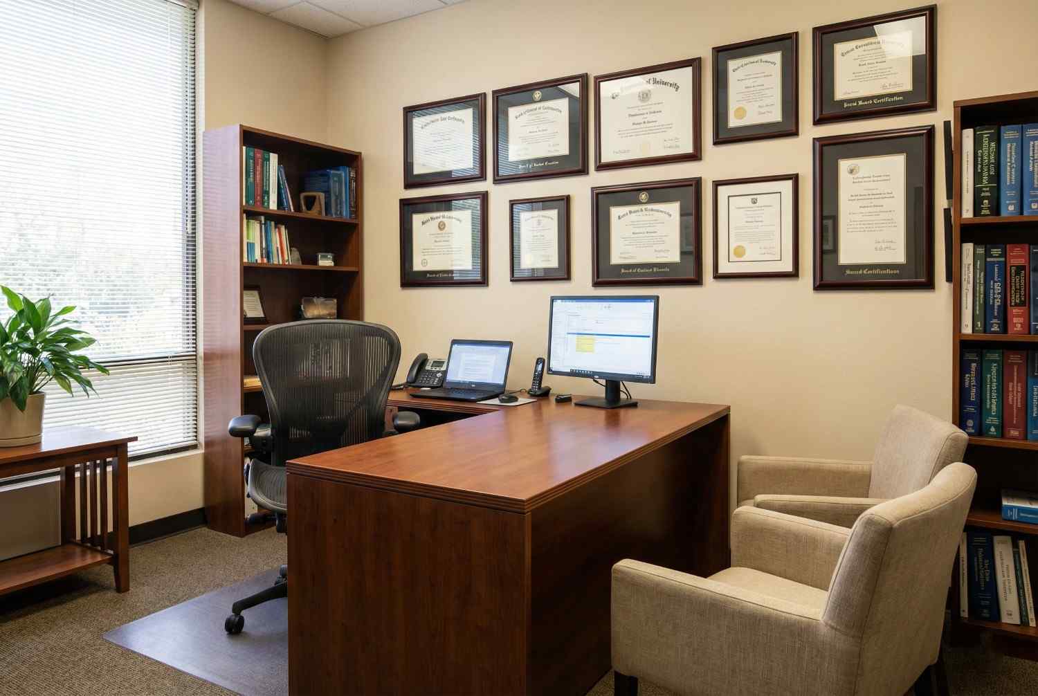 Doctor consultation office for treatment planning Pasadena